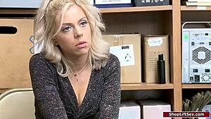 Officer Forces Sexy Thief To Suck Monster Cock