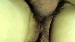 Chinese babe rides hard feeling intense pleasure