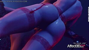 Futanari fantasy in 3D animation