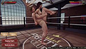 Ethan vs Vicki in Naked Fighter 3D Wrestling and Wild Action