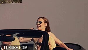 hey, wanna join our threesome with blonde and redhead babes?