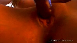 Hot Babe with Huge Boobs Teases Using Dildo on Webcam