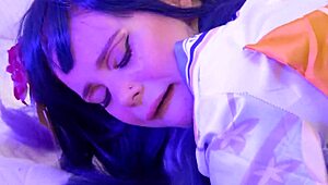 Hot cosplay bella grey craves a hard dick and finally gets it in various positions