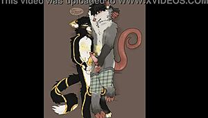 amazing gay furry frottage compilation!