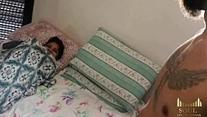 Wife Steals Blanket And Begs For Cum In Mouth!