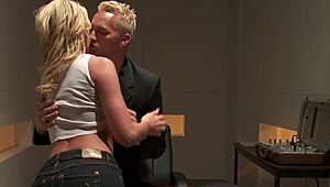 paige gets slammed on the desk during interview