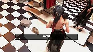 Lets play devils mansion with shaved pussy toys!