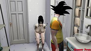 MILF Mother-in-Law Seduced by Sons in Kitchen for All-Day Anal Action