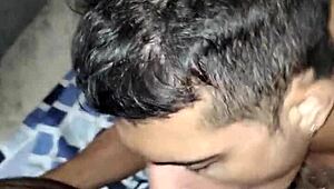 Outdoor Gloryhole Action with Massive Black Cock Swallowed