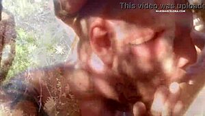 Gay neighbors enjoy outdoor cumshots and cruising
