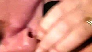 Wife's Passionate Nylon Blowjob Leaves Him Overwhelmed With Desire