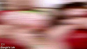 Nensi Fox takes 6on1 with DEEP DP and cum in mouth!