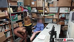 Daya Knight Pays with Her Boobs at Work