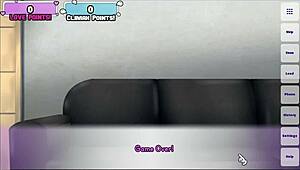Albedo xxx parody: Hentai game play with voluptuous cosplayer