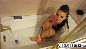 Sexy Makeup Room Bath BTS with Stunning Christy Mack.
