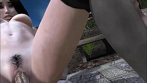 Lady, why surrender so easily to a 3D goblin monster?