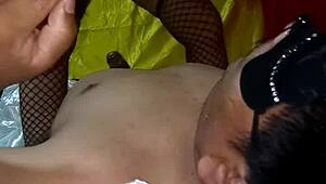 Stepmom loves lollipop in her ass and pussy