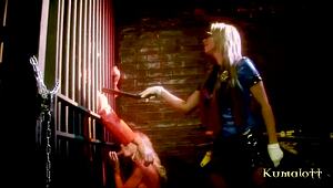 Kumalott - Francesca Fellucci & Stacey Saran, ready for anal in police 2some?