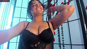 nairobi shows big ass and tits in pov