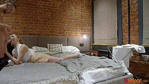 The skinny redhead fox feels her pussy hunger satisfied with a cumshot while riding