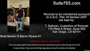 Married guy gets his ass licked before hard anal. His wedding night turns wild with a brunette.