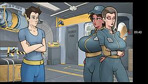 deep vault 69 hentai game featuring fallout parody elements