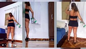 A collection of images featuring a variety of voluptuous women in lingerie and POV shots