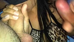 Mature Brunette Orgasms With Young Guy's Big Cock