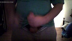 masturbate small 18+ dick with intense focus on cute beauty and monster cock cum