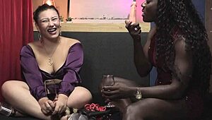 Forbiden interracial pussy licking and anal play with ebony babe