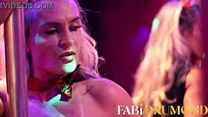 diabinha milf pole dances then fucks until cum on big ass