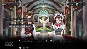 oh man, playing wanderer broken bed part 7, riding and licking in wild 3some