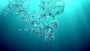 Irina from Russia shows her shaved body underwater!