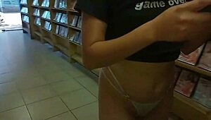 Amateur Argentinian Teens Dancing Outdoors in Night Club Shop