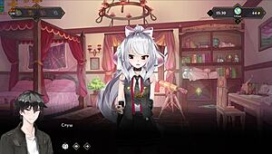 oh man, playing wanderer broken bed part 7, riding and licking in wild 3some