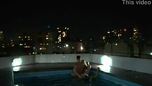the water wasnt enough so we had sex in the pool my first time