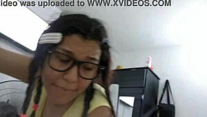 Colombian Brunette’s Steamy Neighbor Encounter