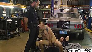 two officers arrest a guy then fuck him part 3 - gay porn?