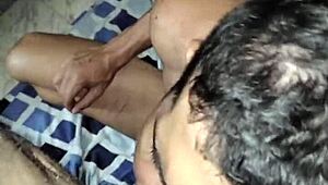 Outdoor Gloryhole Action with Massive Black Cock Swallowed