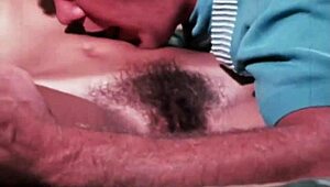 vintage swinging sixties with hairy pussy and retro blowjob action