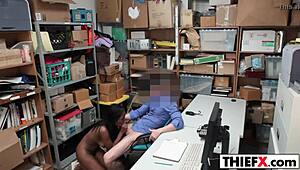 Daya Knight Pays with Her Boobs at Work