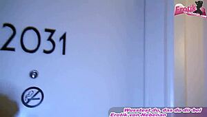 German Big Tits Tattoo Milf Gets Cum On Ass Pov