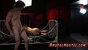 Teen tourists explore classroom threesome with domination and bdsm