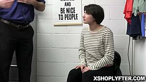 Angeline Red Caught Stealing in Security Office