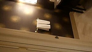 hot model in high heels and lingerie teases during photoshoot by dropping dress