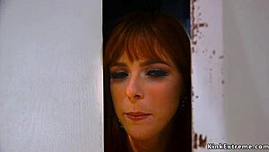 Redhead Lesbian Gets Gaping Anal Fucked