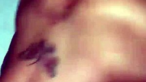 Ebony Babe Rides Monster Cock in Threesome