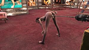 Fallout 4 machine fucks me hard with a dildo in wild anal action