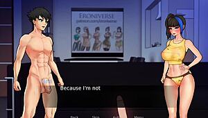 sexy teen gives blowjob and handjob to friends