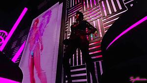 erana welcomes you to cyberpunk with her huge horsecock